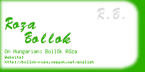 roza bollok business card